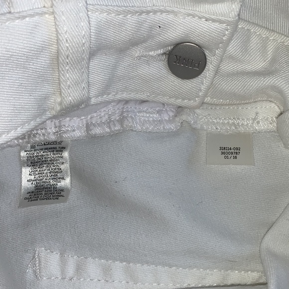 NWOT Victoria’s Secret Pink white jeans shorts - Picture 5 of 5